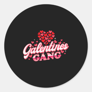 Galentines Gang - Galentine's Day Gals Sisterhood Classic Round Sticker