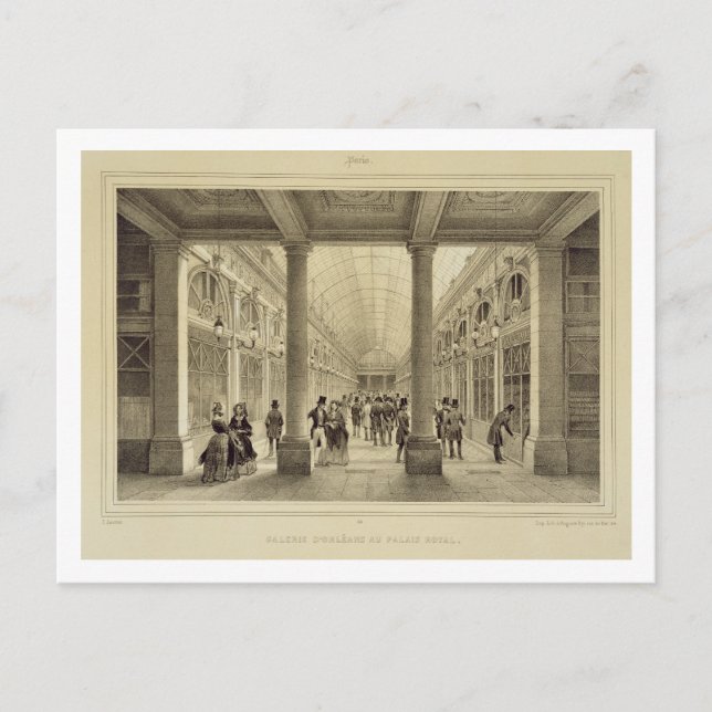 Galerie d'Orleans at the Palais Royal, from 'Paris Postcard (Front)