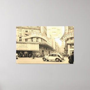 Galeries Lafayette Paris Haussmann 1940 Photograph Canvas Print