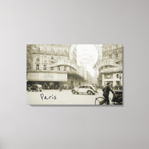 Galeries Lafayette Paris Haussmann 1940 Photograph Canvas Print