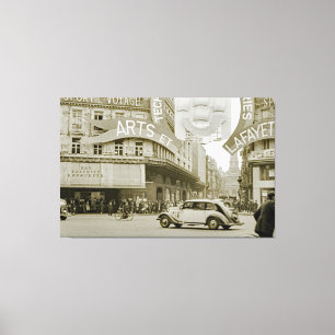 Galeries Lafayette Paris Haussmann 1940 Photograph Canvas Print