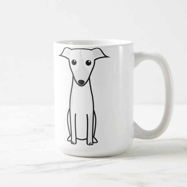 Galgo Español Dog Cartoon Coffee Mug (Right)