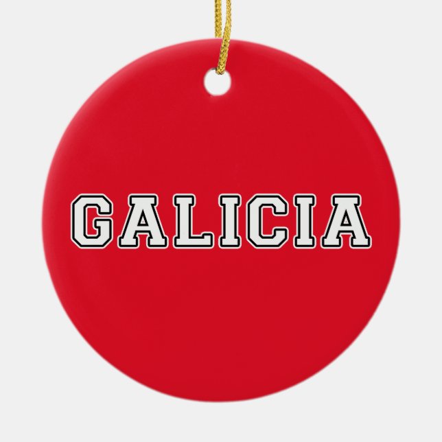 Galicia Ceramic Tree Decoration (Front)