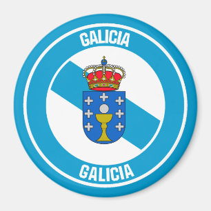 Galicia Round Emblem Magnet
