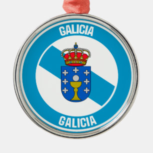 Galicia Round Emblem Metal Tree Decoration