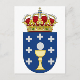 Galicia (Spain) Coat of Arms Postcard
