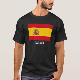 Galicia Spain Flag Emblem Escudo Bandera Crest T-Shirt