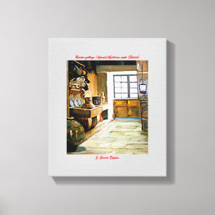 Galician Corner (Apunte)/Galician nook (Sketch) Canvas Print