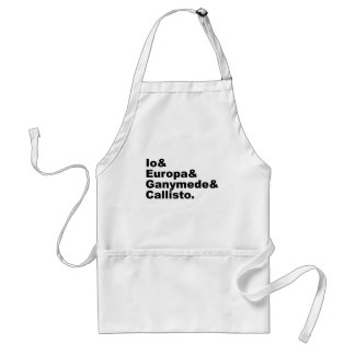 Galilean Moons | Io Europa Ganymede Callisto Standard Apron