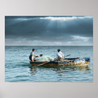Galilee Fisherman - Pescadores Galileus em Israel Poster
