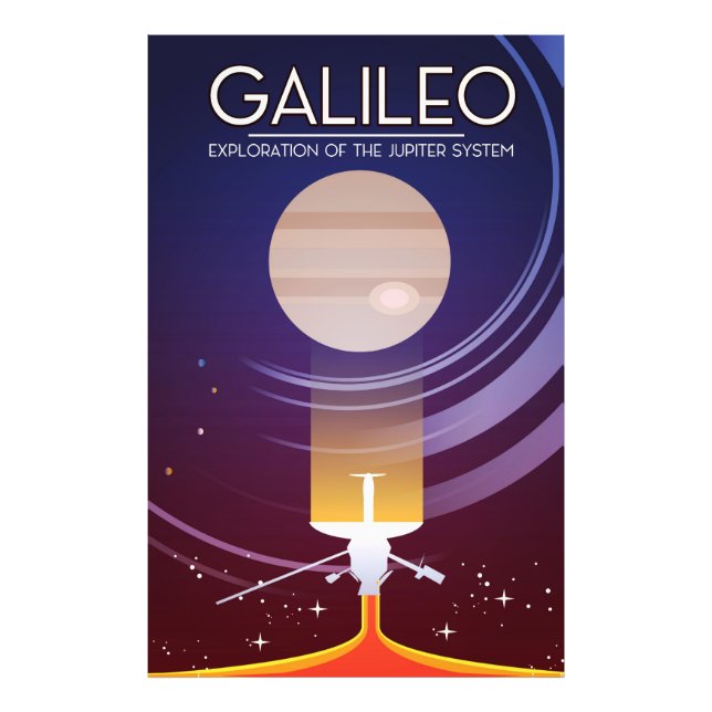 Galileo - Exploration of the Jupiter system Photo Print (Front)