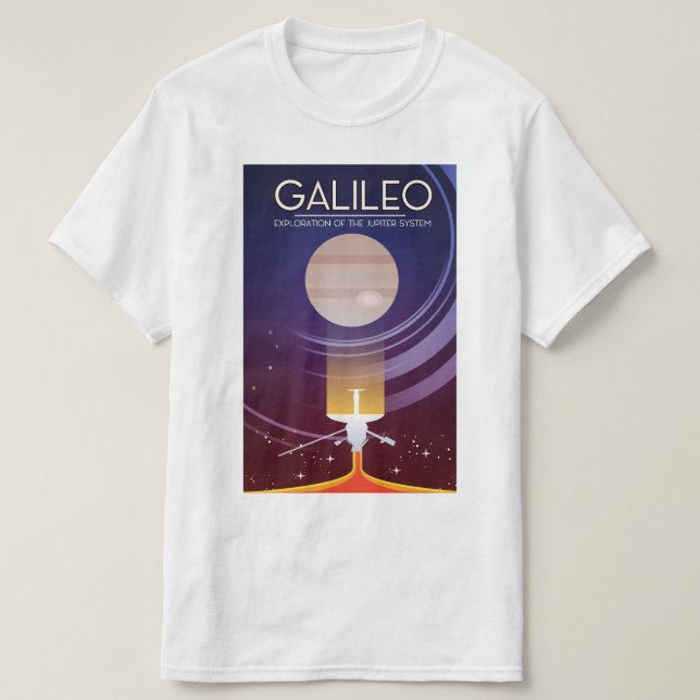 Galileo - Exploration of the Jupiter system T-Shirt (Design Front)