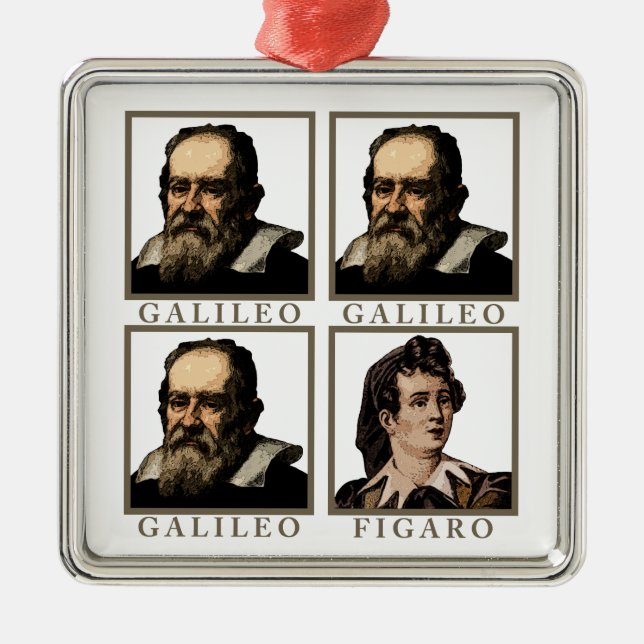 Galileo Figaro Metal Tree Decoration (Front)
