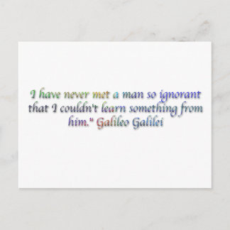 Galileo Galilei quota Postcard