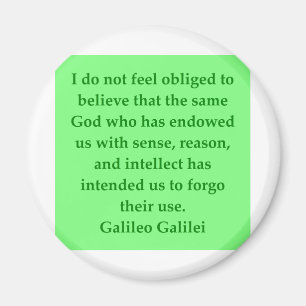 Galileo quote magnet