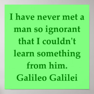 Galileo quote poster