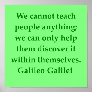 Galileo quote poster