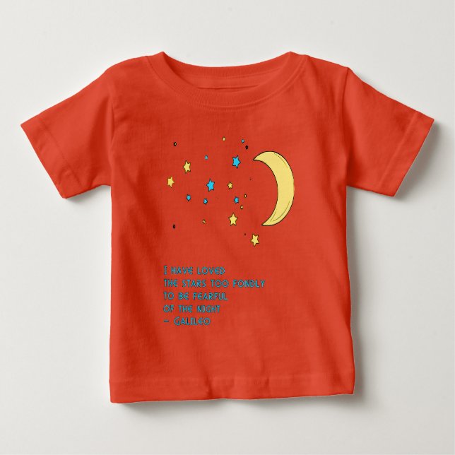 Galileo Stars Quote Baby T-Shirt (Front)