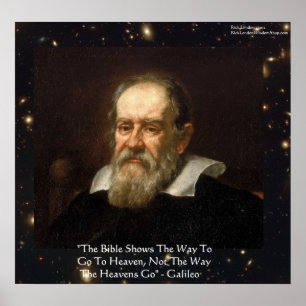 Galileo "Way Heavens Go" Quote Poster by Rick Lond