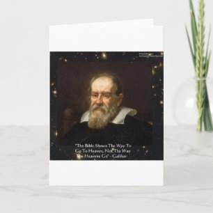 Galileo "Way To Heaven" Quote Gifts Tees Mugs Etc Card