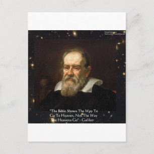 Galileo "Way To Heaven" Quote Gifts Tees Mugs Etc Postcard