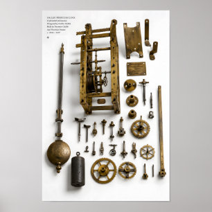 Galileo's Pendulum Clock Mechanism Print