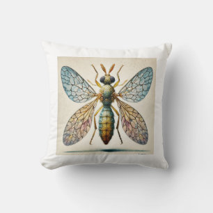 Gall Midge Insect 020924IREF216 - Watercolor Cushion