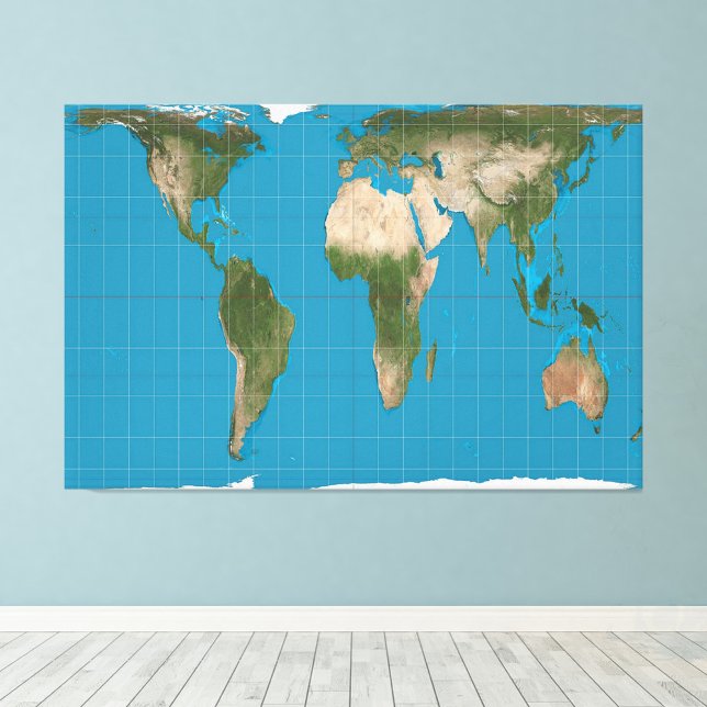 Gall Peters Projection World Map 60x40 inch Photo Print (Creator Uploaded)