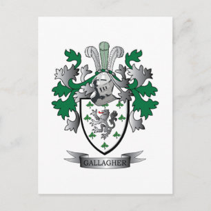Gallagher Coat of Arms Postcard