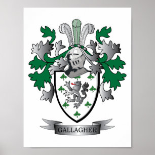Gallagher Coat of Arms Poster