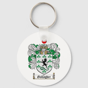 GALLAGHER FAMILY CREST - GALLAGHER COAT OF ARMS KEY RING
