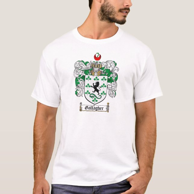 GALLAGHER FAMILY CREST -  GALLAGHER COAT OF ARMS T-Shirt (Front)