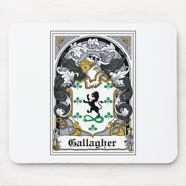 Gallagher Family Crest Mouse Pad (Front)