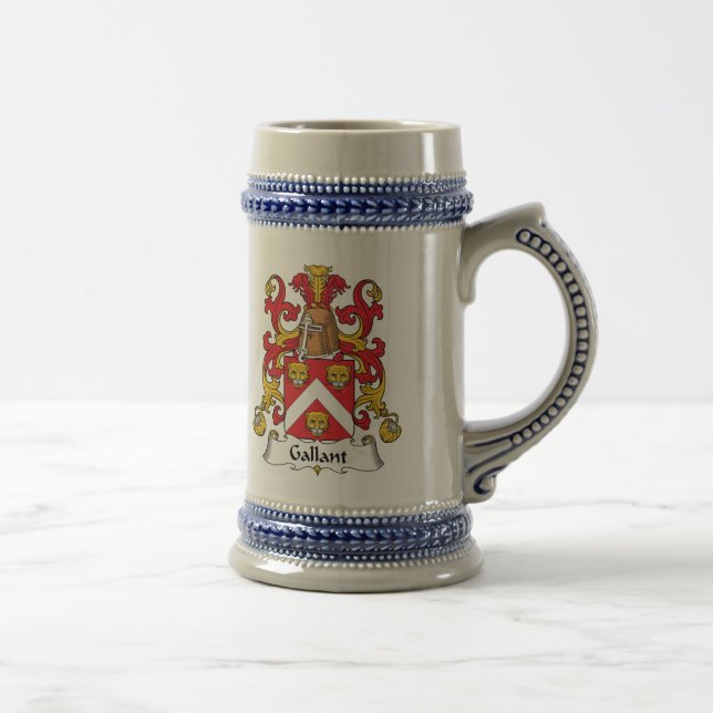 Gallant Family Crest Beer Stein (Right)