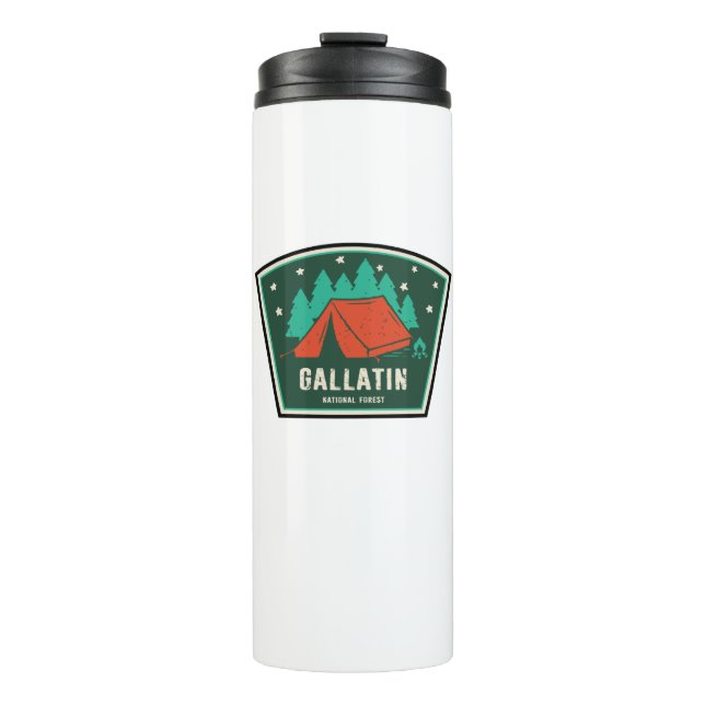 Gallatin National Forest Camping Thermal Tumbler (Front)