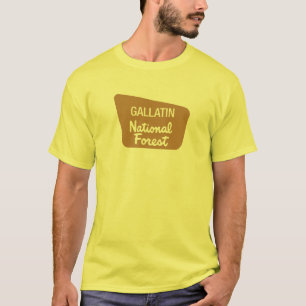 Gallatin National Forest (Sign) T-Shirt