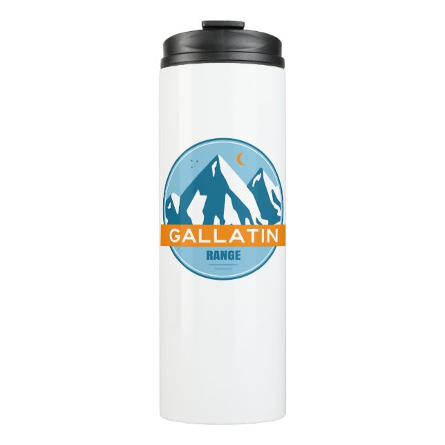 Gallatin Range Montana Wyoming Thermal Tumbler (Front)