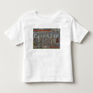 Gallatin, Tennessee - Large Letter Scenes Toddler T-Shirt