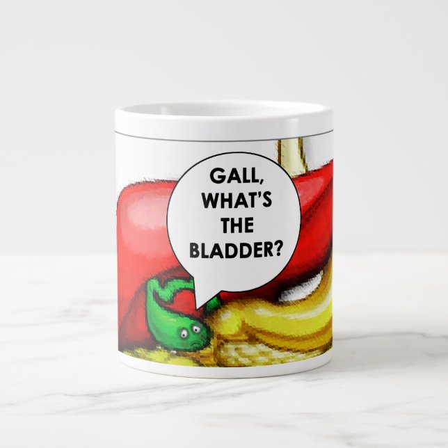 gallbladder surgery get well gift large coffee mug (Front)