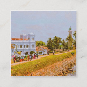 Galle City - Sri Lanka´s South Coast  Square Business Card