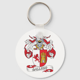 Gallego Family Crest Key Ring