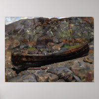Gallen-Kallela - Boat On A Rocky Shore