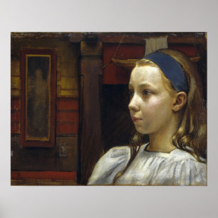 Gallen-Kallela - Head Of A Girl Little Anna Poster