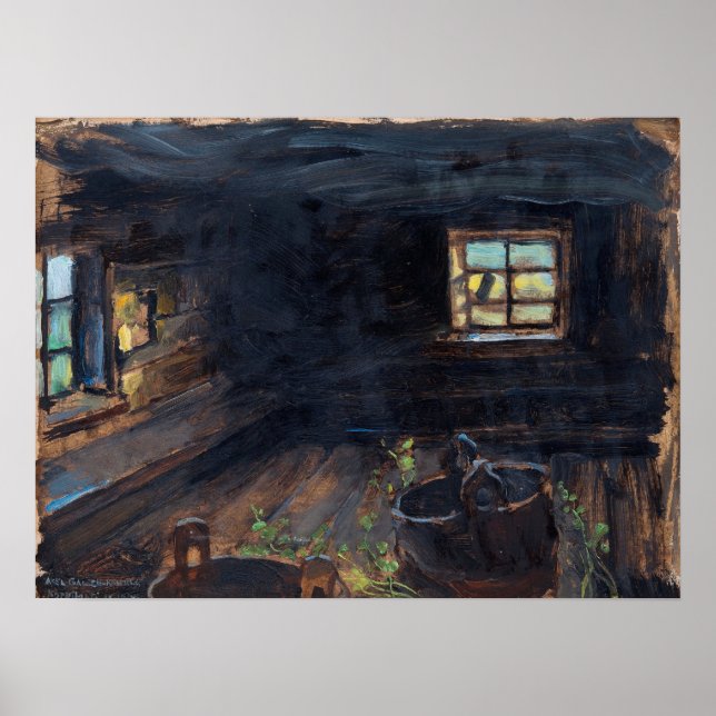 Gallen-Kallela - Interior Sauna Poster (Front)