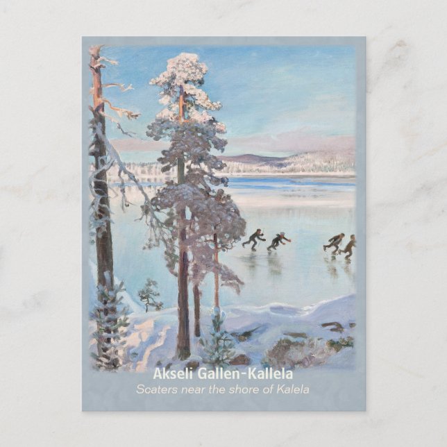 Gallen-Kallela Kalela Scaters Luistelijat CC0812 Postcard (Front)