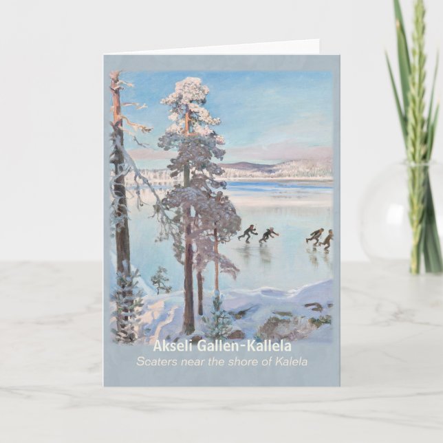 Gallen-Kallela Kalela Scaters Luistelijat CC0813 Card (Front)