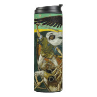 Gallen-Kallela’s “Defence” custom text tumbler