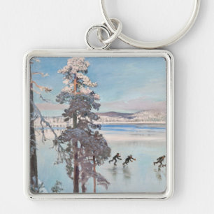 Gallen-Kallela’s Skaters key chain