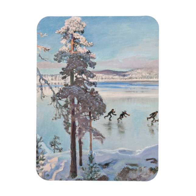 Gallen-Kallela’s Skaters magnet (Vertical)