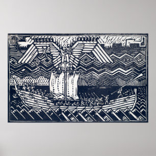 Gallen-Kallela - Sampolava, Koru-Kalevala Poster